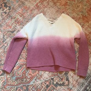 Justice ombré knit sweater